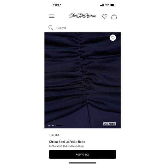 Chiara Boni Leitha Cutout Mixed Media Sheath Midi Dress, Size 4 - Picture 9 of 9